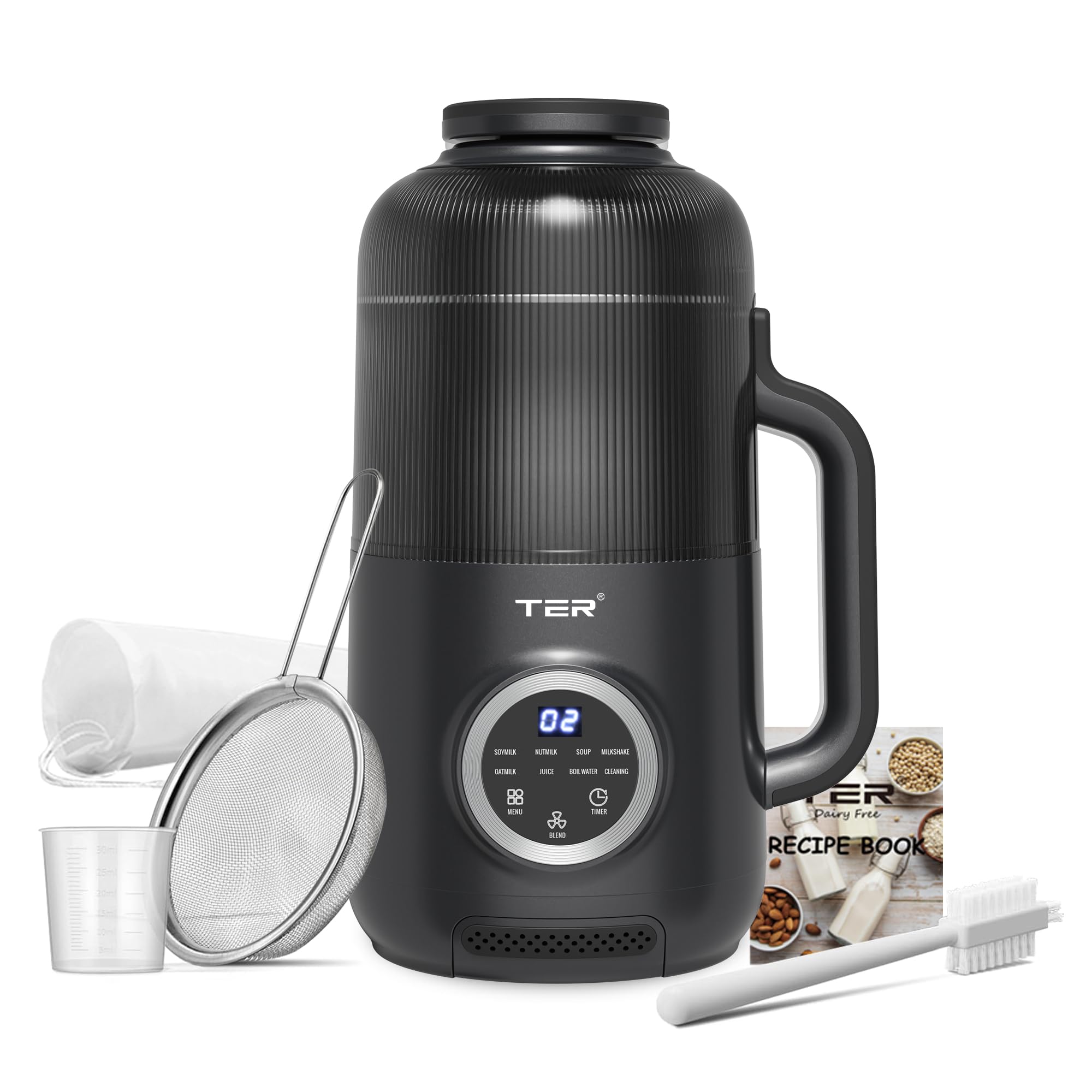 10-in-1 Electric Nut Milk Maker - 40oz, Auto-Clean, Delay Start & Keep Warm